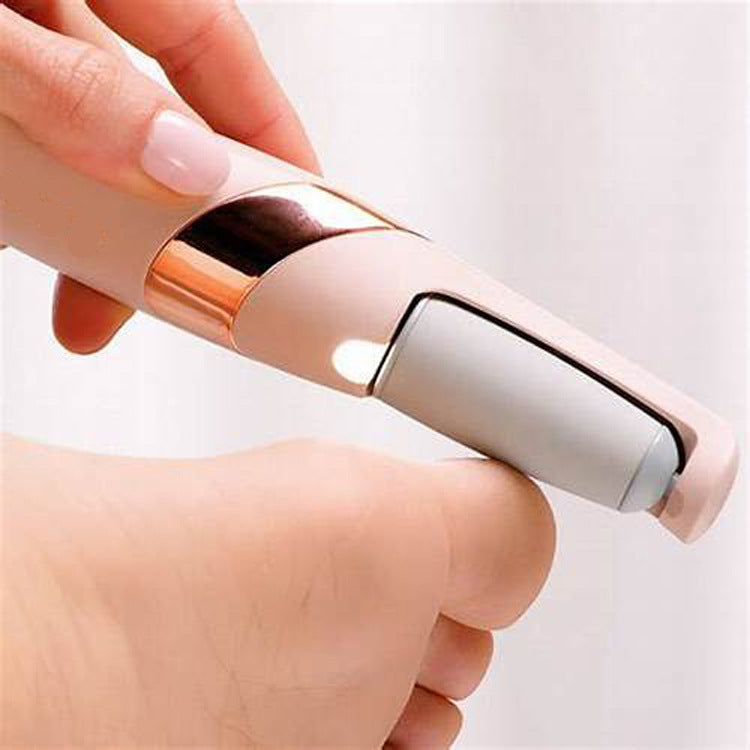 rechargeable electric foot file with LED light