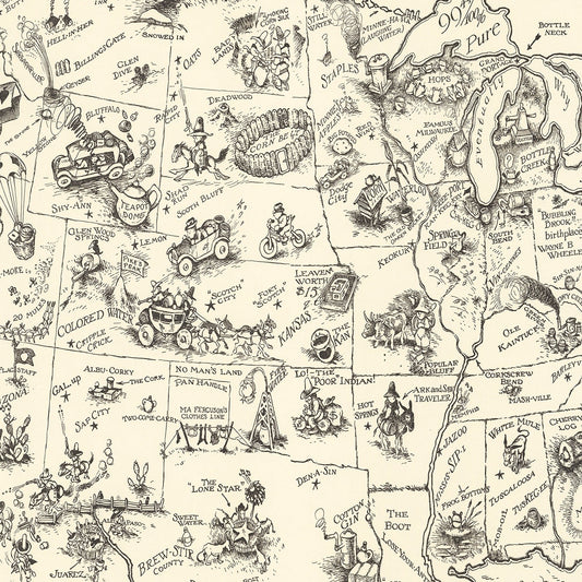 Vintage Map of the United States, 1926 II