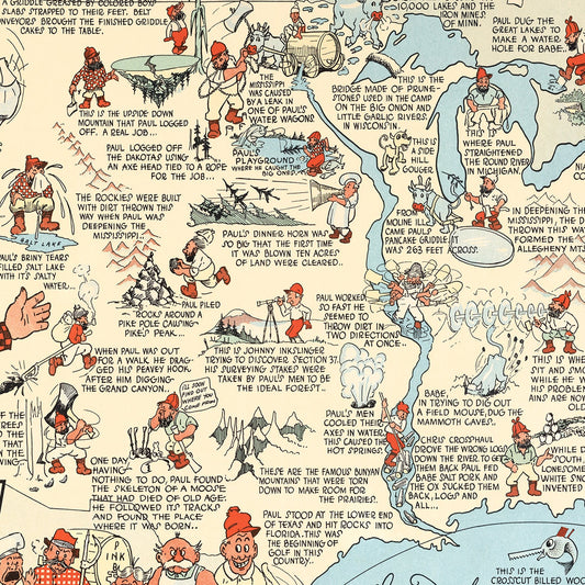 Vintage Map of the United States, 1935 (Edition Two)