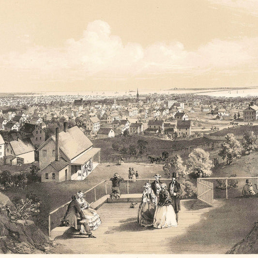 Vintage Map of Lynn, Massachusetts, 1856