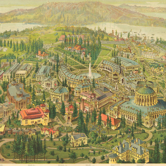 Vintage Map of Seattle, Washington, 1909
