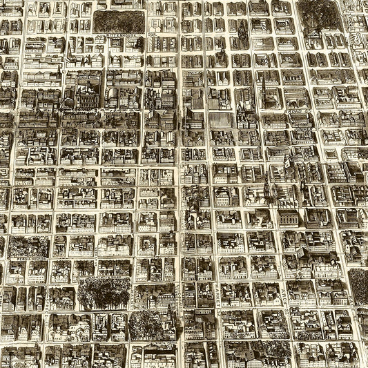 Vintage Map of Philadelphia, Pennsylvania, 1872, No. 2