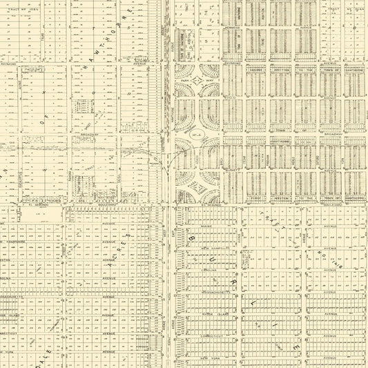 Vintage Map of Hawthorne, California, 1932