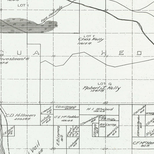 Vintage Map of Carlsbad, California, 1912