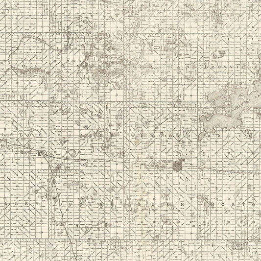 Vintage Map of Day County, South Dakota 1898