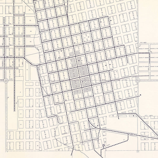 Vintage Map of Spearfish, South Dakota, 1969