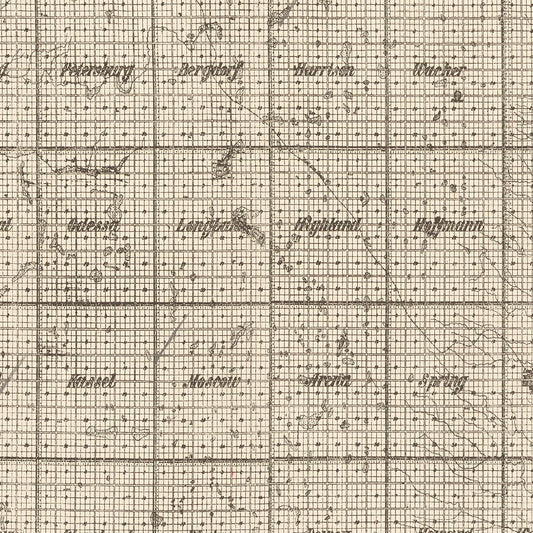 Vintage Map of McPherson County, South Dakota, 1914
