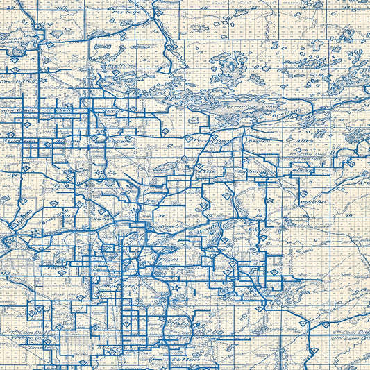 Vintage Map of St. Louis County, Minnesota, 1920