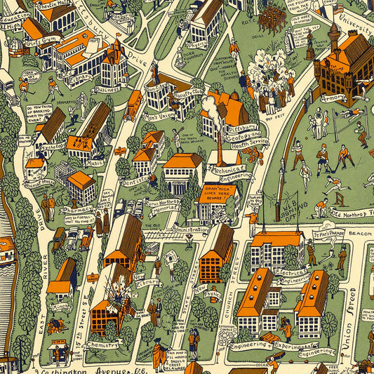University of Minnesota Campus Map, 1927