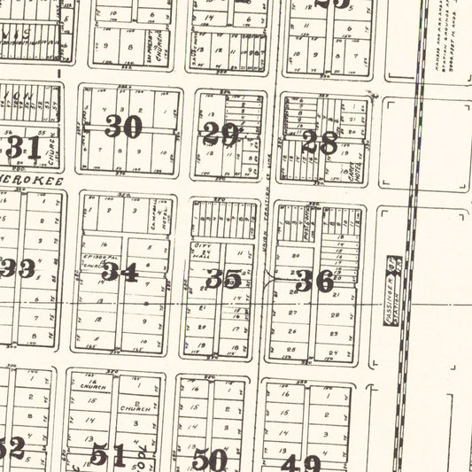 Vintage Map of Nowata County, Oklahoma, 1921