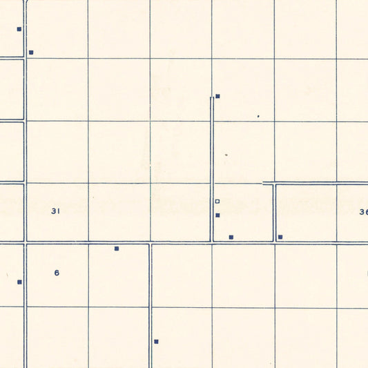 Vintage Map of Cimarron County, Oklahoma, 1936