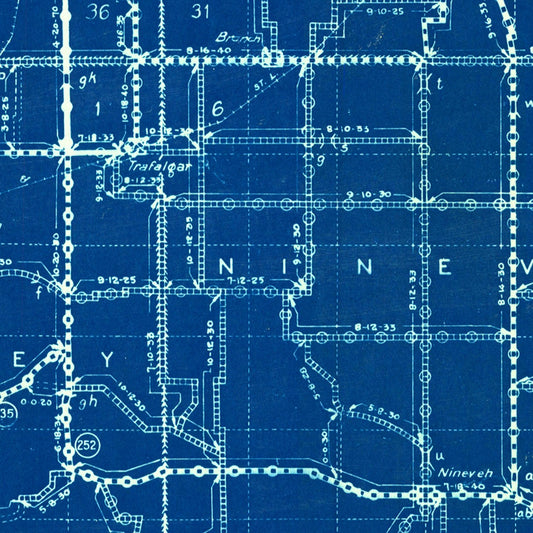 Vintage Map of Johnson County, Indiana, 1936
