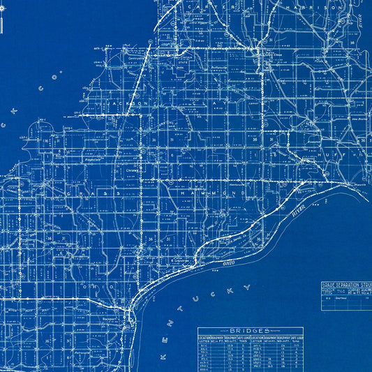 Vintage Map of Spencer County, Indiana, 1936