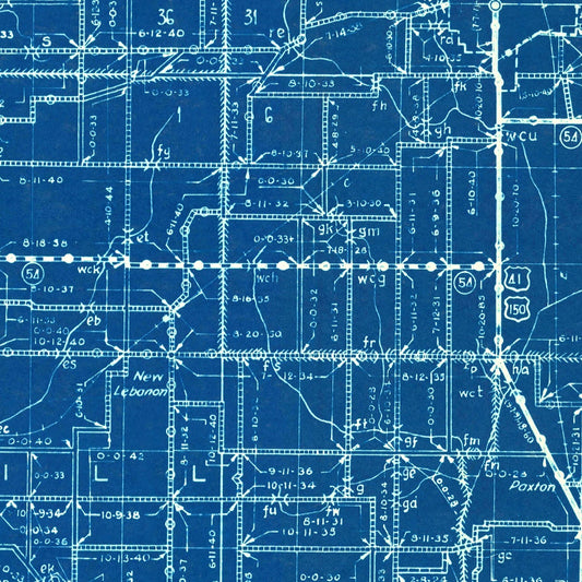 Vintage Map of Sullivan County, Indiana, 1936