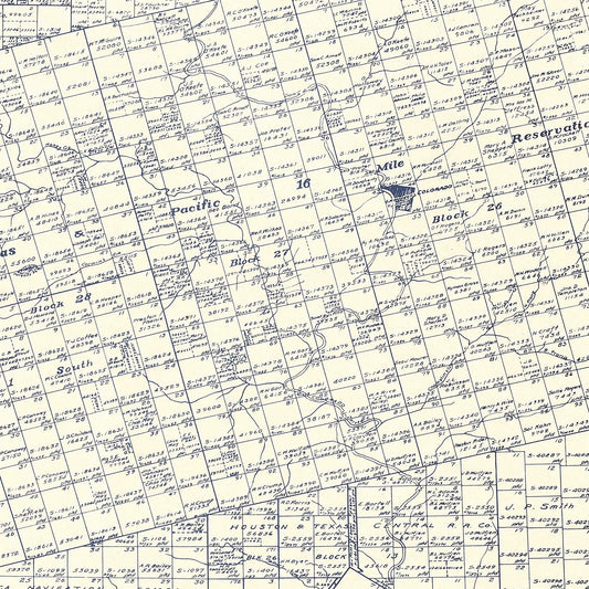 Vintage Map of Mitchell County, Texas, 1922