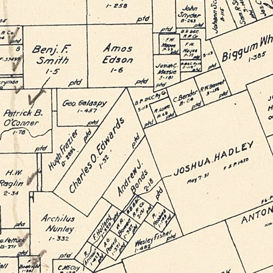 Vintage Map of Grimes County, Texas, 1922 II