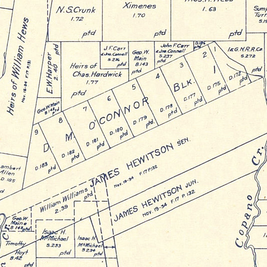 Vintage Map of Refugio County, Texas, 1921 II