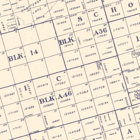Vintage Map of Andrews County, Texas, 1925
