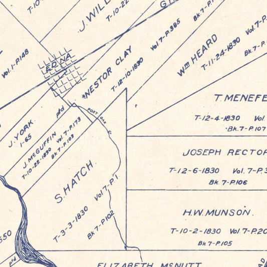 Vintage Map of Jackson County, Texas, 1920