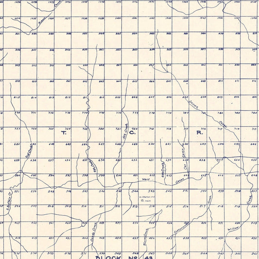 Vintage Map of Limestone County, Texas, 1927