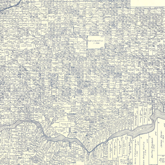 Vintage Map of Mason County, Texas, 1921