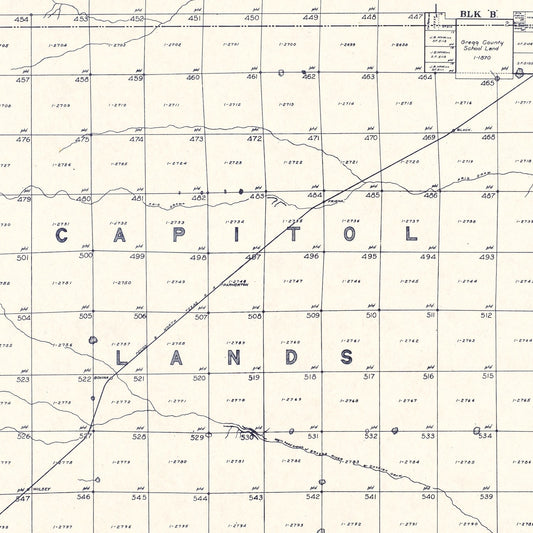 Vintage Map of Parmer County, Texas, 1926