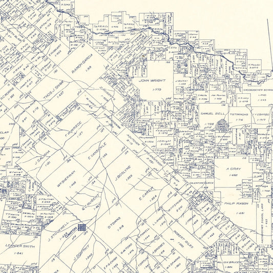 Vintage Map of Van Zandt County, Texas, 1921 (No. 2)