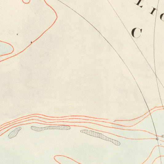 Vintage Charleston Harbor Map, South Carolina, 1861 Wall Art