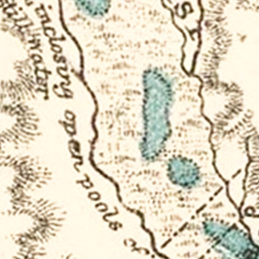 Vintage Lake Tanganyika Map, 1878
