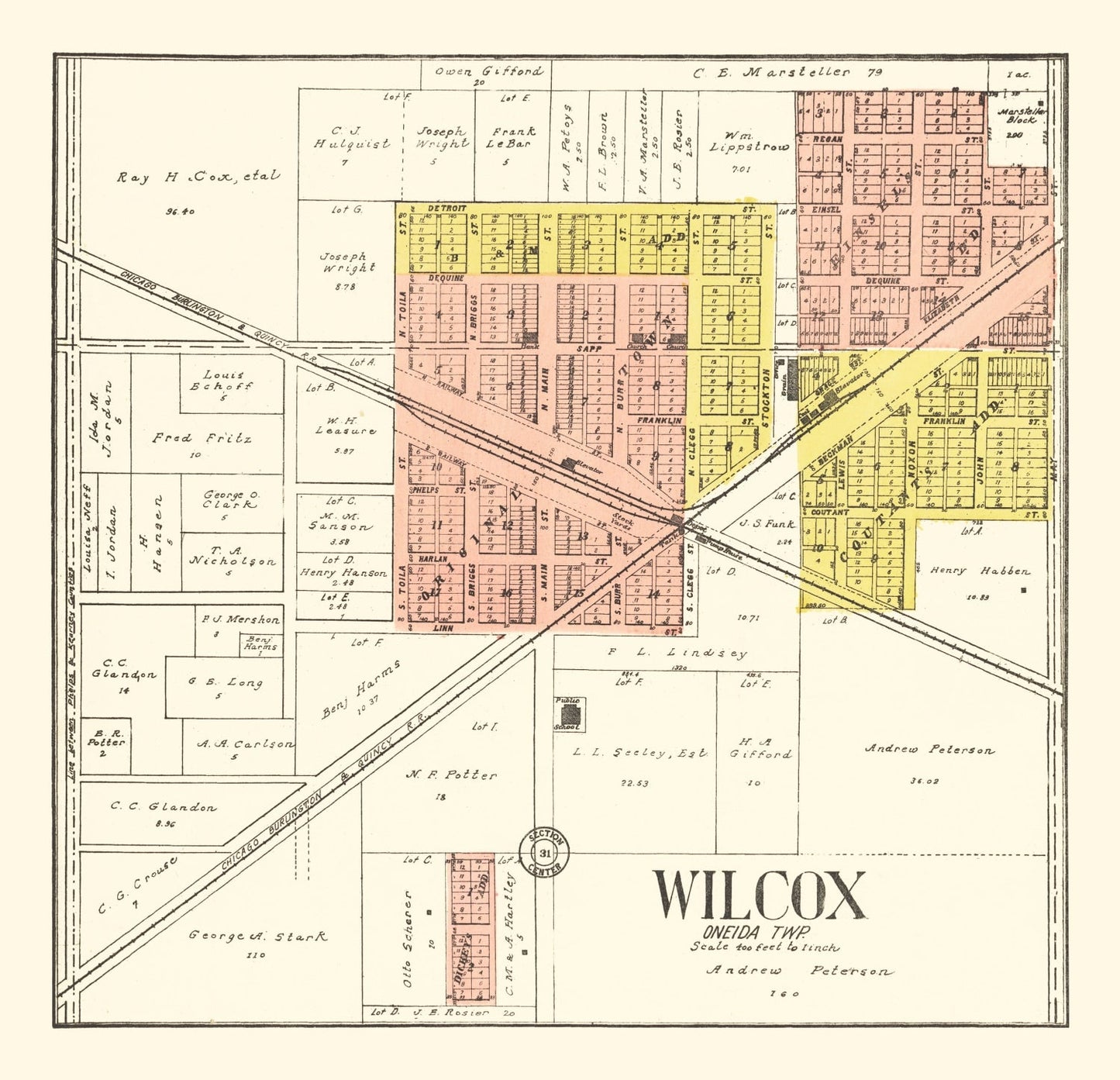 Vintage Map of Bolton and Andover, Connecticut, 1869