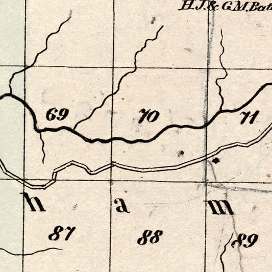 Vintage Map of Greig Township, Lewis County, New York, 1875