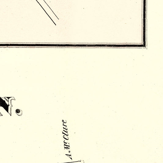 Vintage Map of Big Run, Pennsylvania, 1878