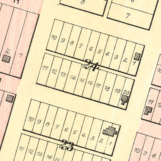 Vintage Map of Wetmore, Kansas, 1887