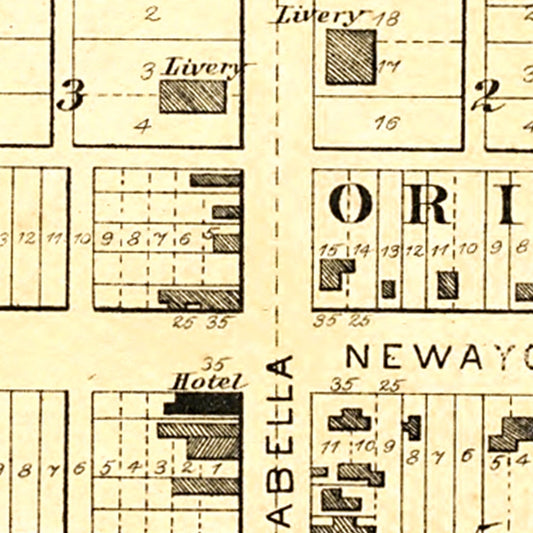 Vintage Map of Radcliffe, Iowa, 1892