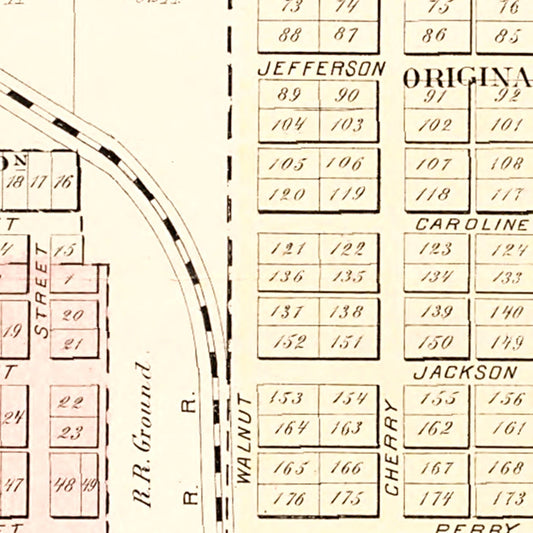 Vintage Map of Paulding, Ohio, 1892
