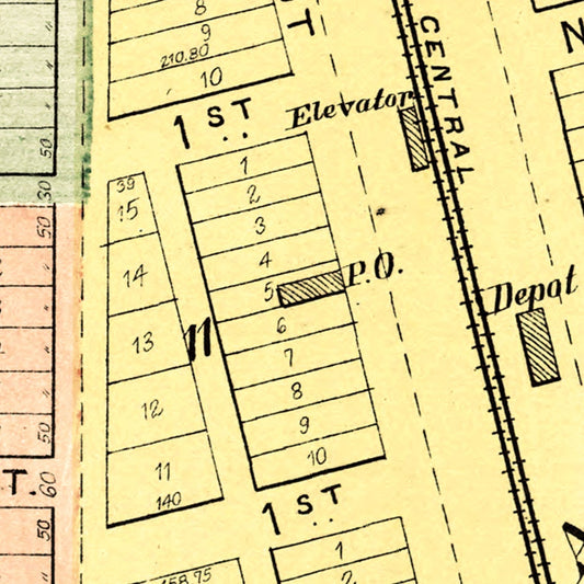 Vintage Map of Kappa, Illinois, 1893