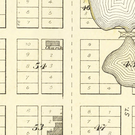 Vintage Map of Mondovi, Wisconsin, 1896