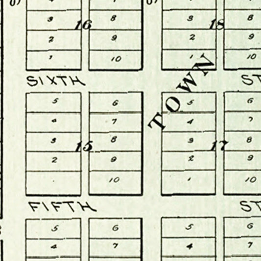 Vintage Map of Bolckow, Missouri, 1898