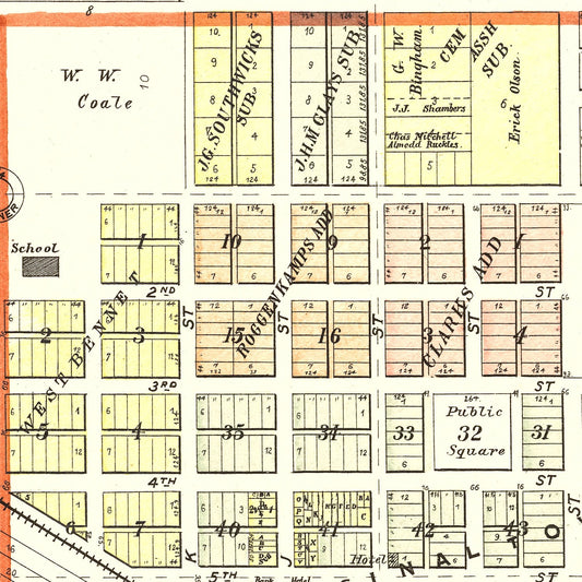 Vintage Map of Bennet, Nebraska, 1903