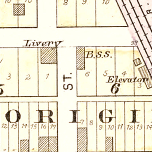 Vintage Map of Stotesbury, Missouri, 1903