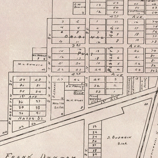 Vintage Map of Cecil, Ohio, 1905