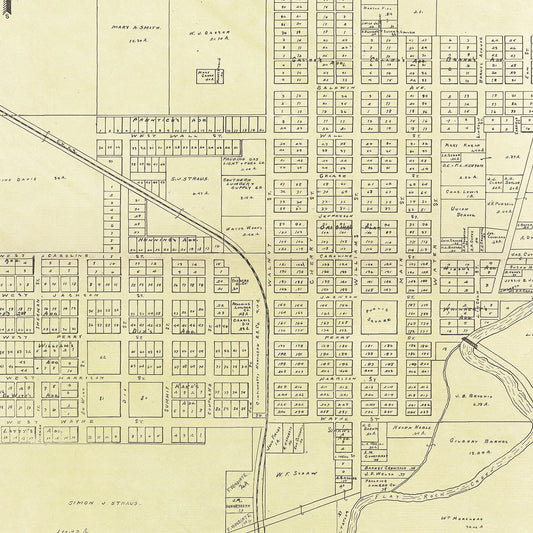 Vintage Map of Paulding, Ohio, 1905