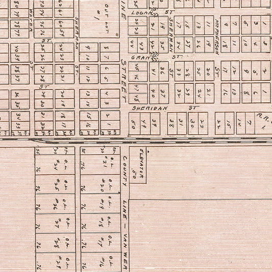 Vintage Map of Scott, Ohio, 1905