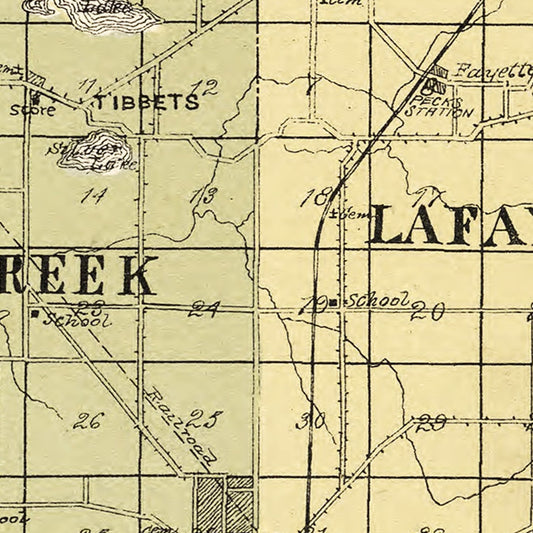 Vintage Map of Walworth County, Wisconsin, 1907