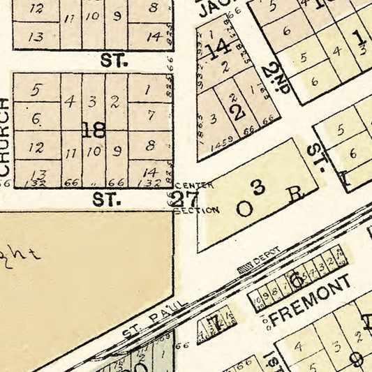 Vintage Map of Darien, Wisconsin, 1907