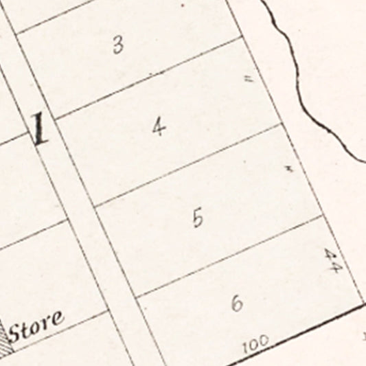 Vintage Map of Rescue, Nebraska, 1907