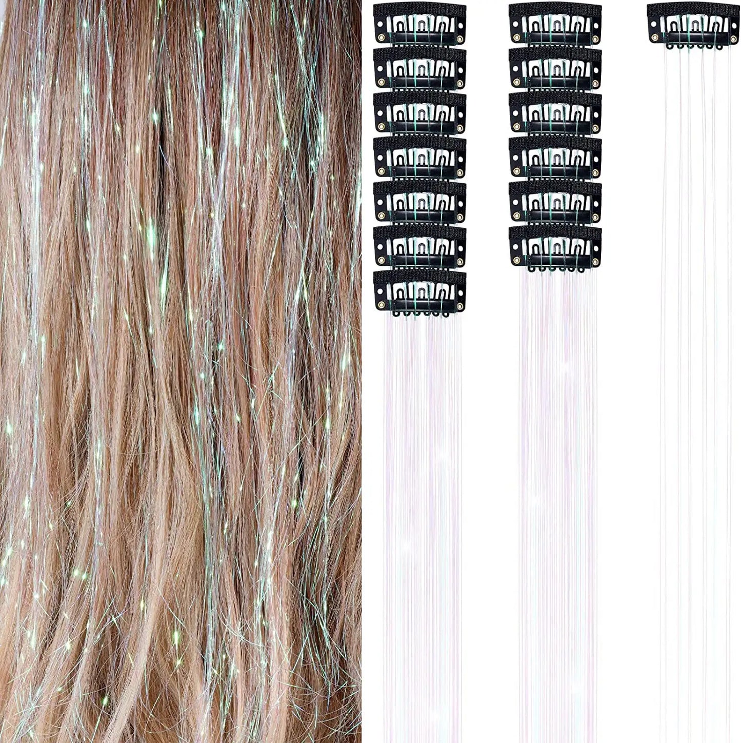 white hair tinsel