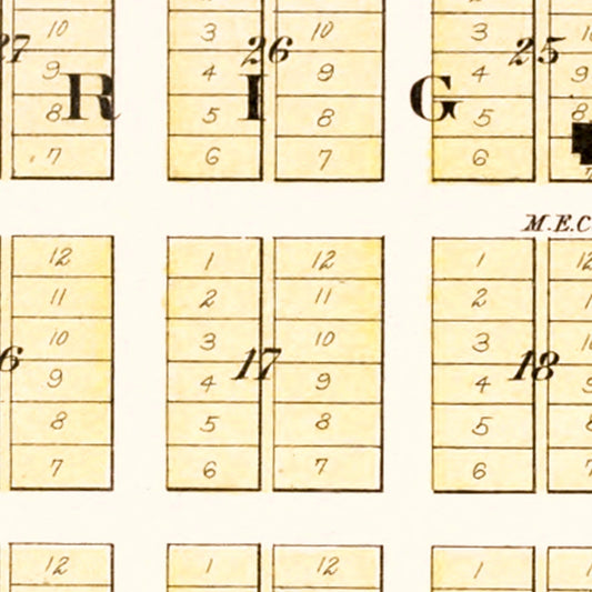 Vintage Map of Arlington, Nebraska, 1908