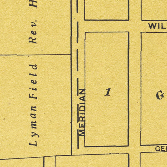 Vintage Map of Solomon, Kansas, 1909