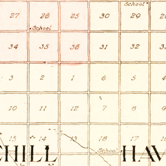 Vintage Map of Foster County, North Dakota, 1910
